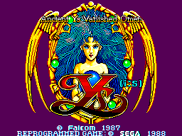 Ancient Ys Vanished Omen (USA, Europe) Title Screen